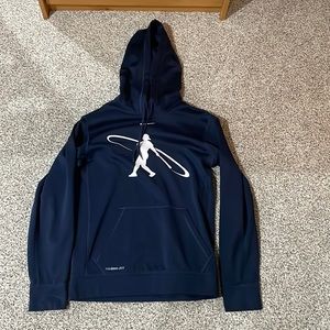 Men’s small Nike baseball hoodie, navy blue